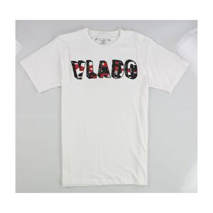 Vlado Mens 3D Logo Graphic T-Shirt, White, M, DM